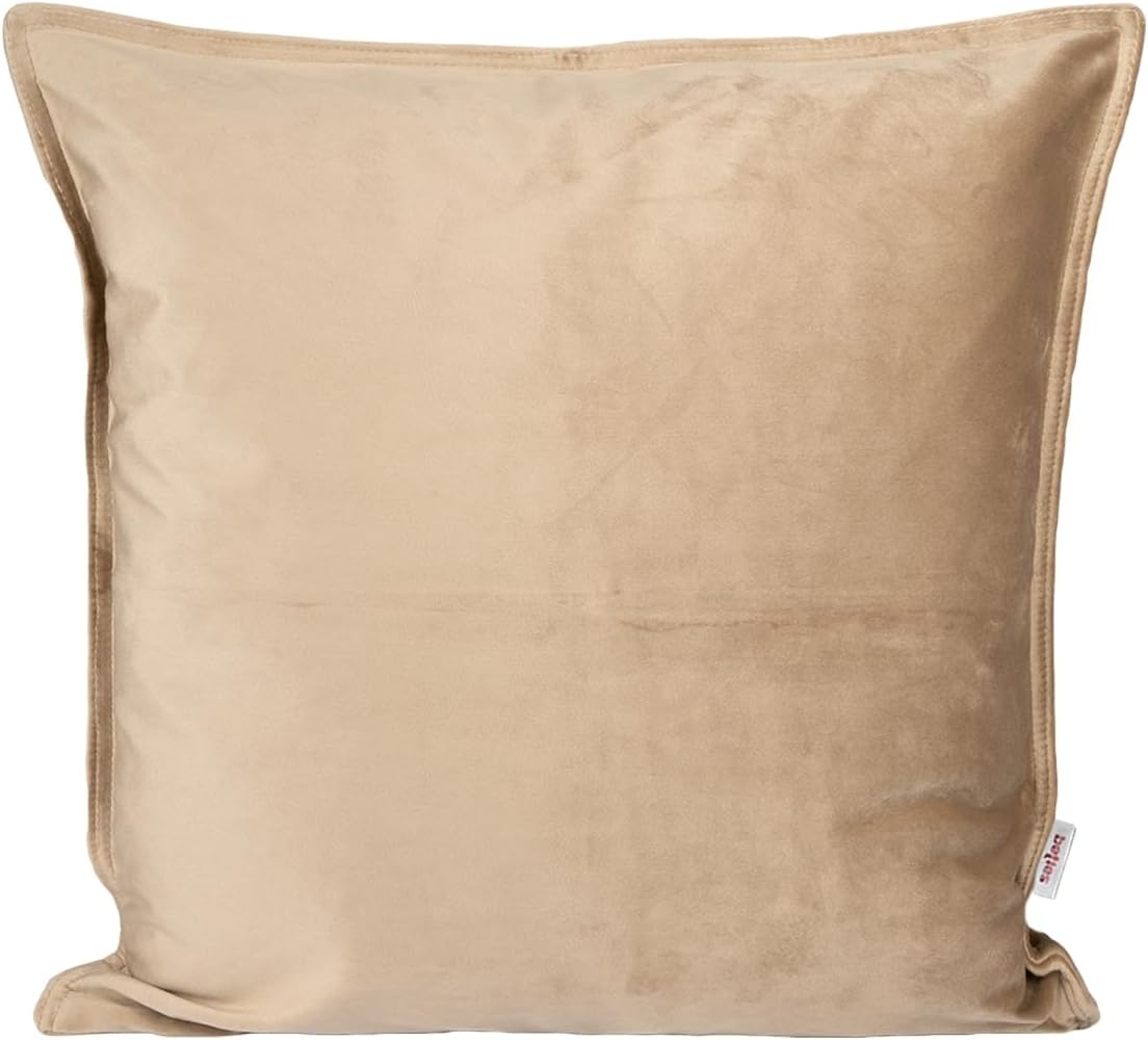 Kissenhülle ca. 45x45 cm braun-beige beties "Samt&Sonders" Bild 1