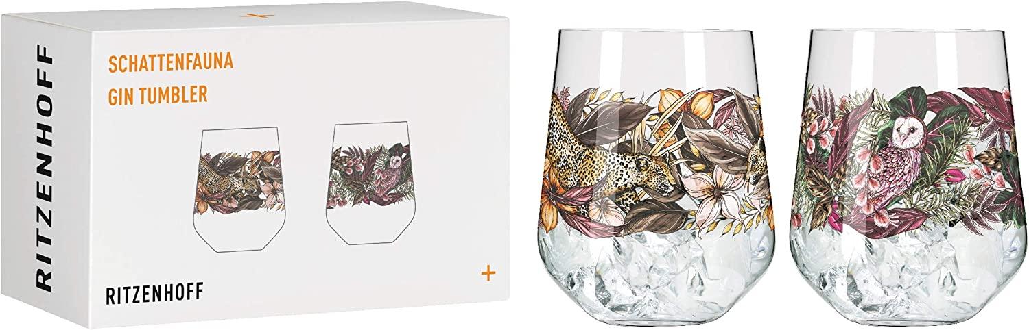 Ritzenhoff 3701002 Gin Tumbler 2er-Set 002 SCHATTENFAUNA Maggie Enterrios 2021 Bild 1