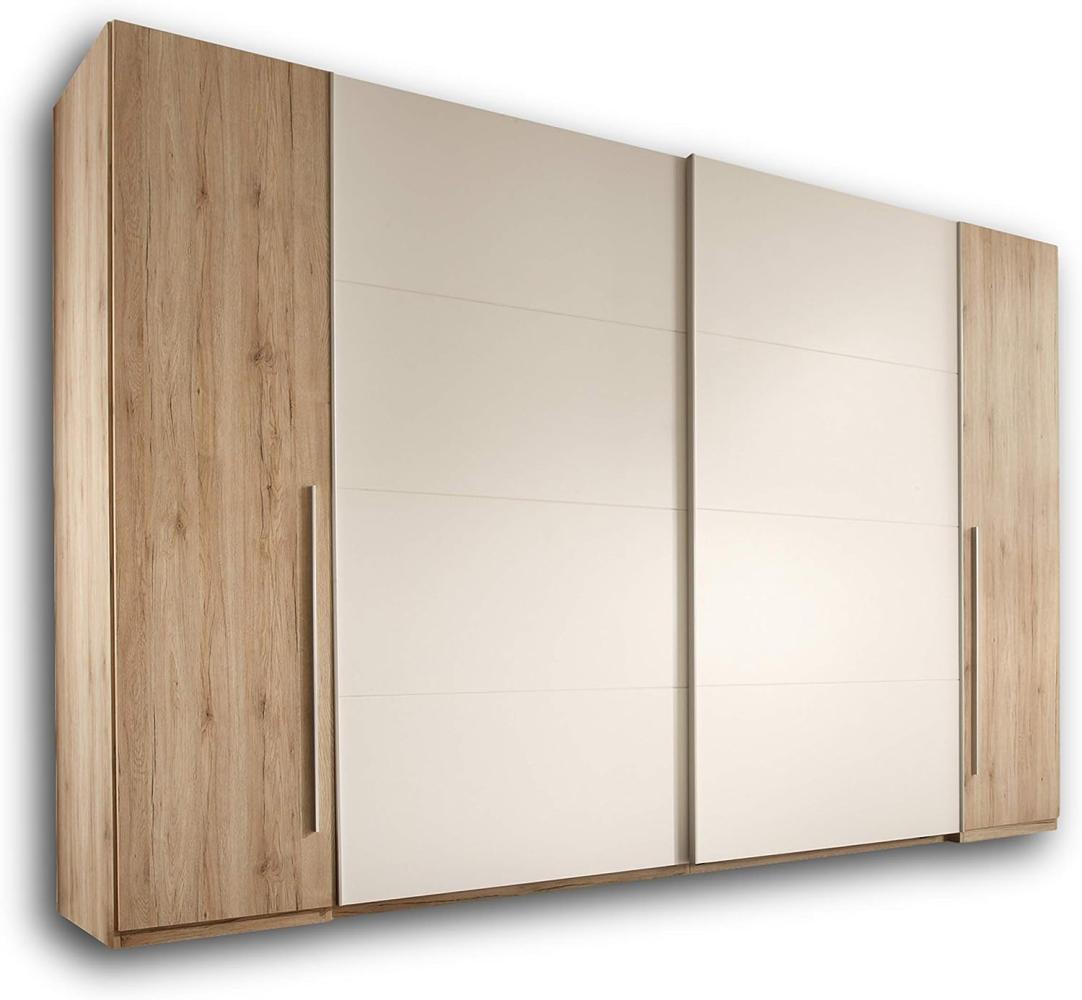 Schwebetürenschrank Eiche Weiß 315 cm Bild 1