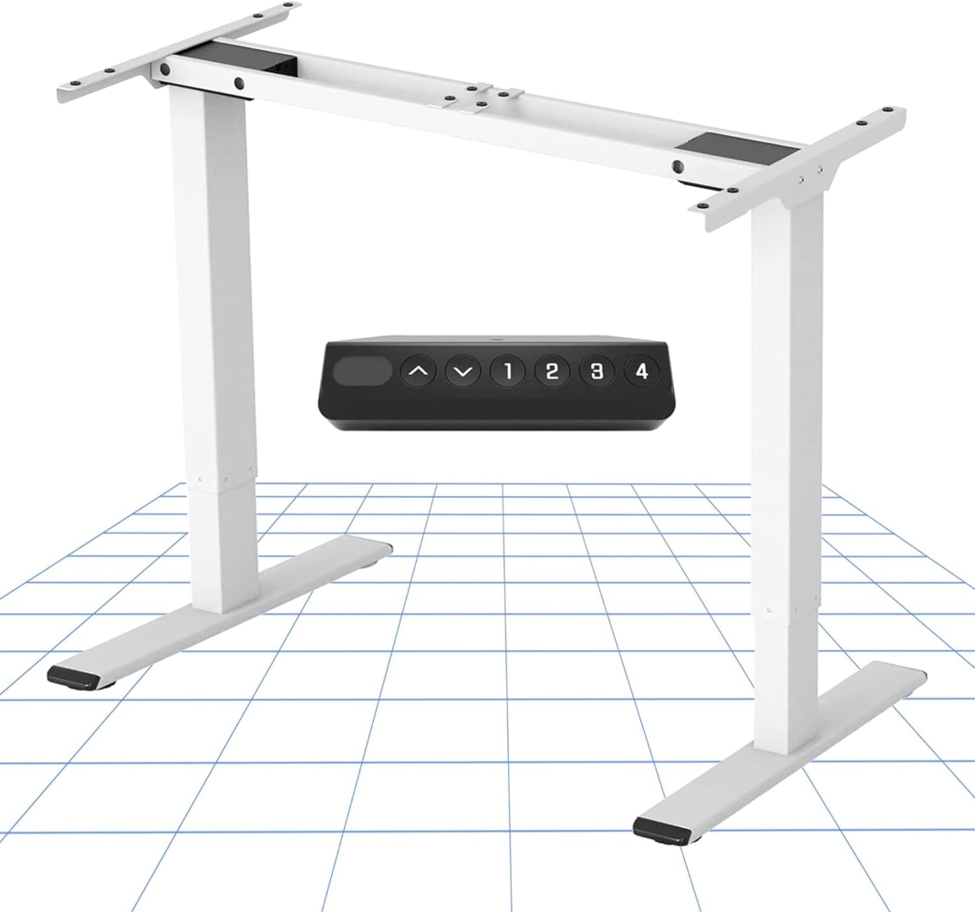 Flexispot EB2W Höhenverstellbarer Schreibtisch Elektrisch höhenverstellbares Tischgestell, passt für alle gängigen Tischplatten. Mit Memory-Steuerung und Softstart/-Stop Bild 1