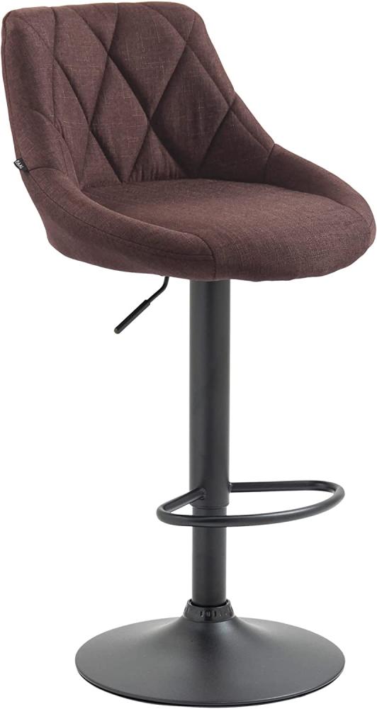 Barhocker Lazio Stoff schwarz (Farbe: braun) Bild 1