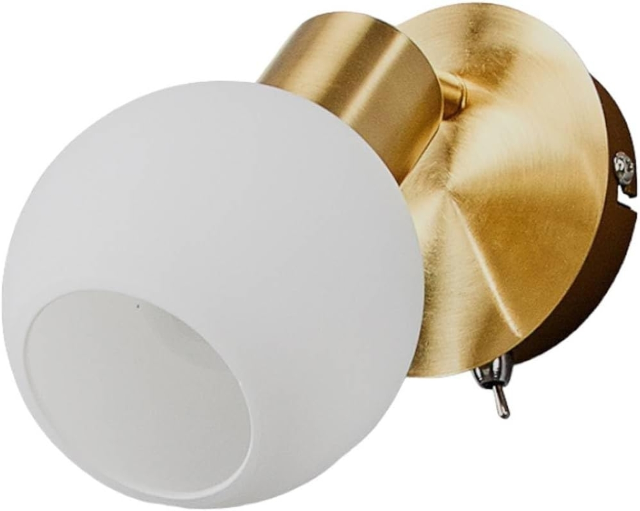 Lindby Wandleuchte Elaina, Metall, Gold / Messing IP20, 1 x 8 W LED Bild 1