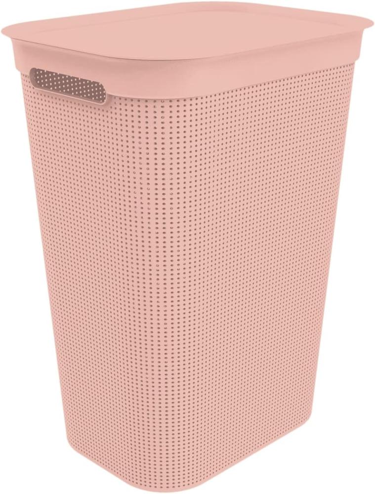 Rotho Wäschesammler Brisen, 50 l linnea pink Bild 1