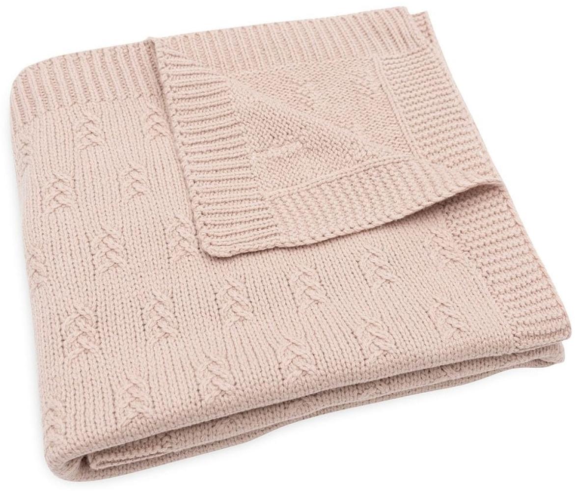 Jollein Babydecke Kuscheldecke 75x100 cm Grain knit Wild Rose Bild 1