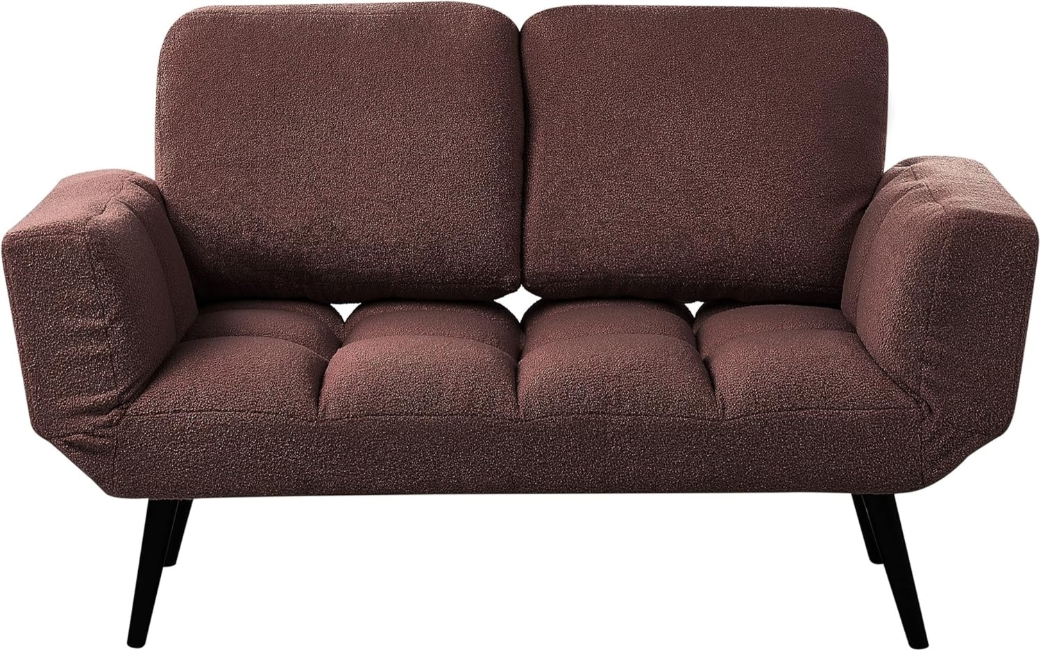 2-Sitzer Schlafsofa Bouclé braun BREKKE Bild 1