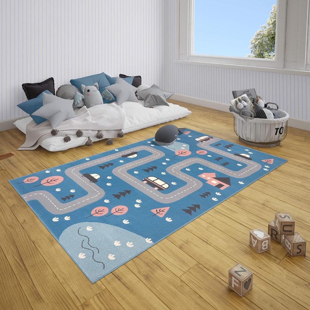 Kinderteppich Kurzflor Dream Street Hielblau - 120x170x0,9cm Bild 1