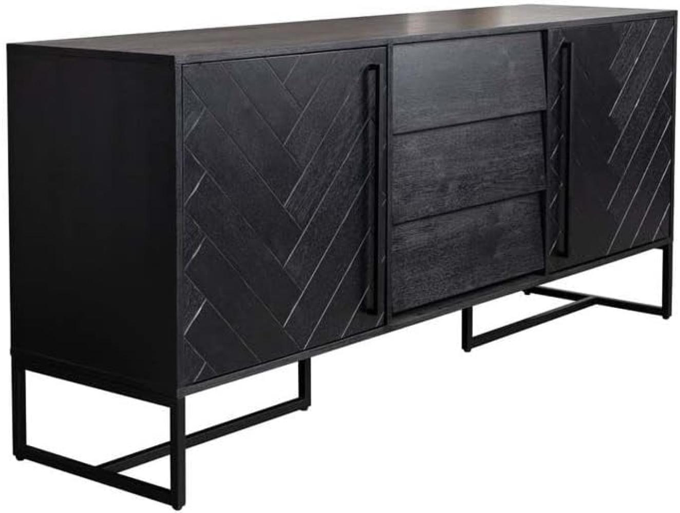 Sideboard - Class - hoch - schwarz Akazie Bild 1