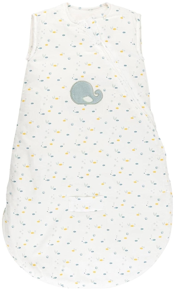 Nattou Babyschlafsack für Herbst und Winter aus Baumwolle und Polyester, TOG 2, Ca. 70 cm, 0-6 Monate, Romeo, Jules und Sally, Weiß Bild 1