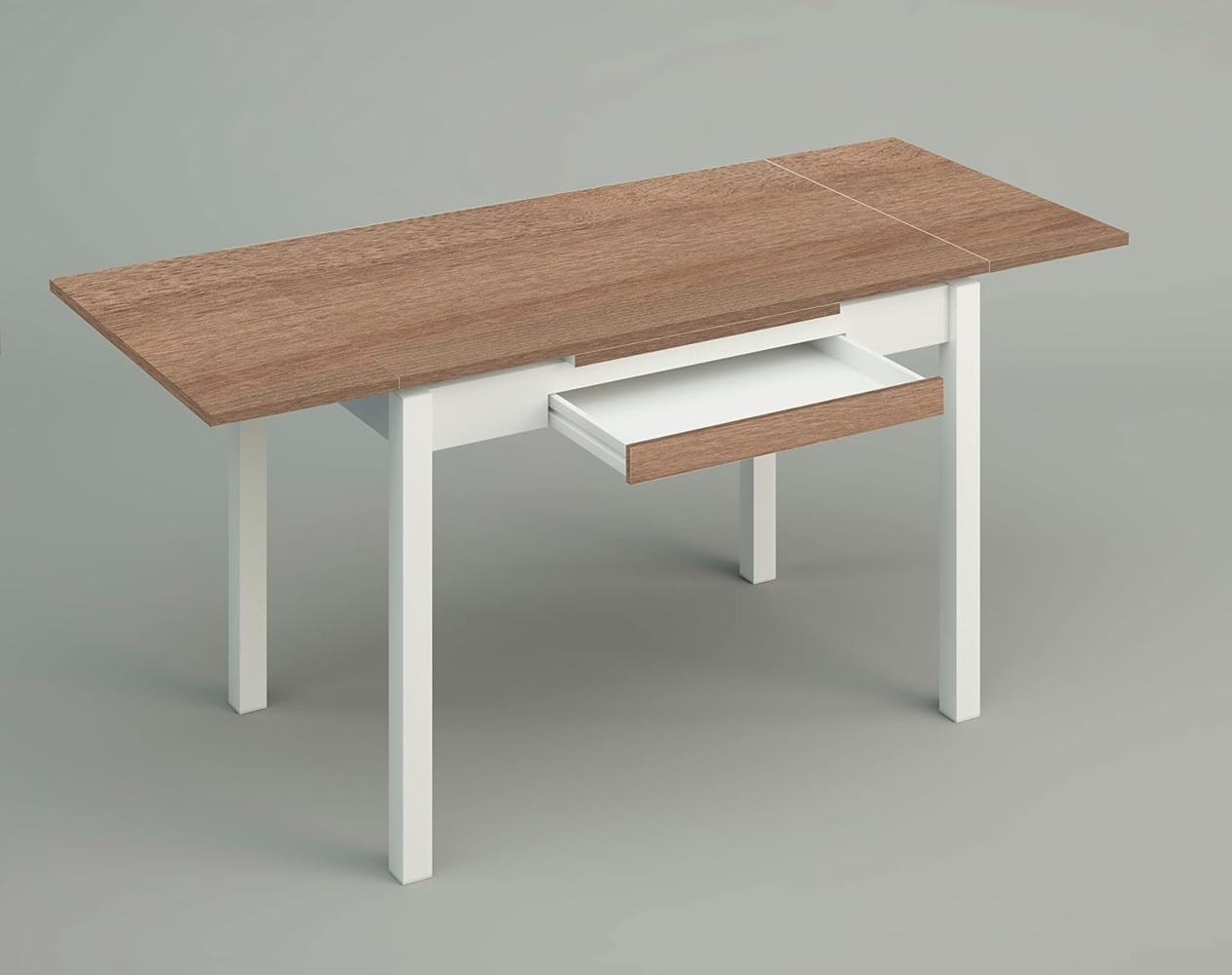 ASTIMESA Laminierte Küchentisch, Metall, Eiche Tenesse, 100x60 cm Bild 1