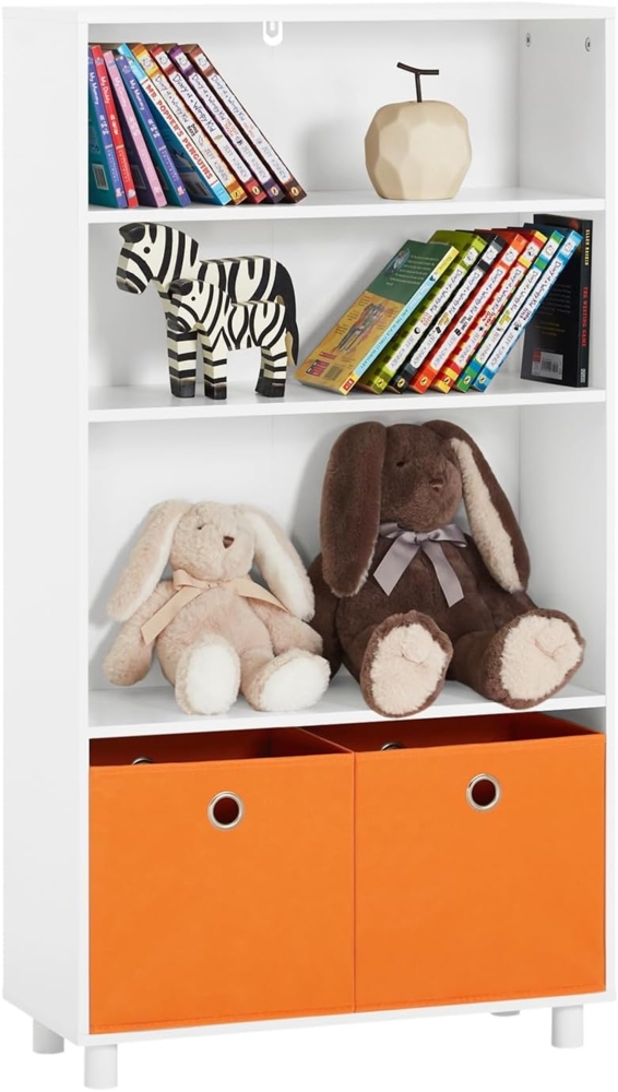 SoBuy Kinderregal KMB68, Bücherregal Spielzeugregal mit 2 Boxen Aufbewahrungsregal Kinderzimmer Bild 1