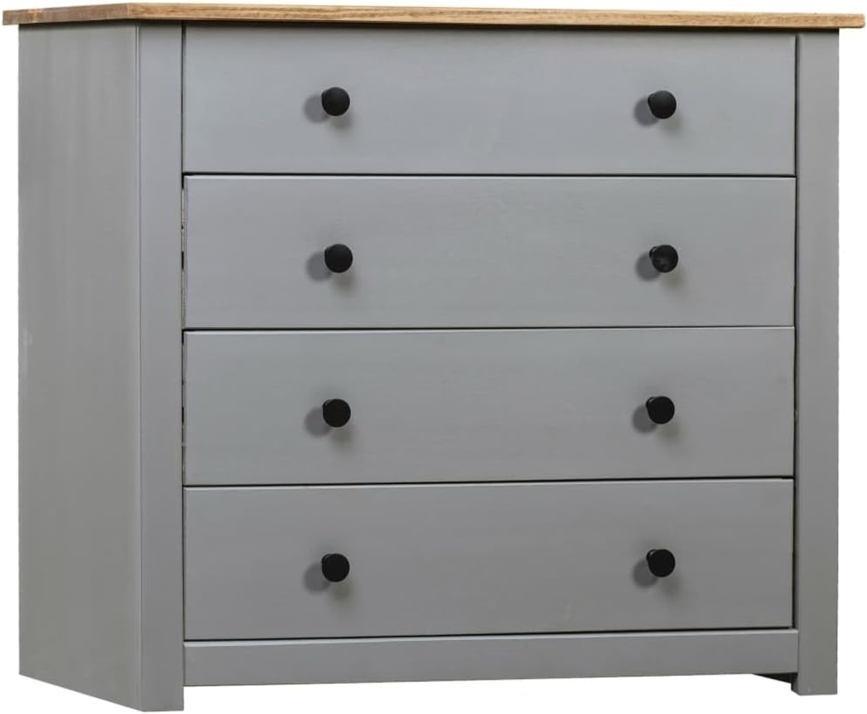 vidaXL Sideboard Grau 80x40x73 cm Kiefernholz Panama 282659 Bild 1