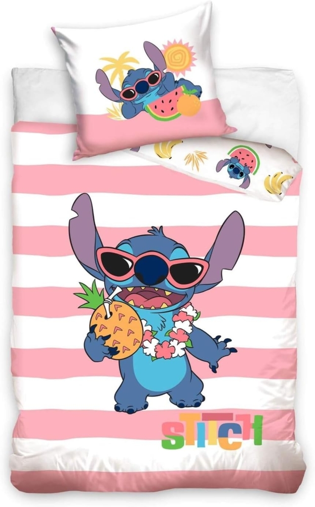Disney Bettwäsche Lilo and Stitch Kinderbettwäsche 135 x 200 cm Bild 1