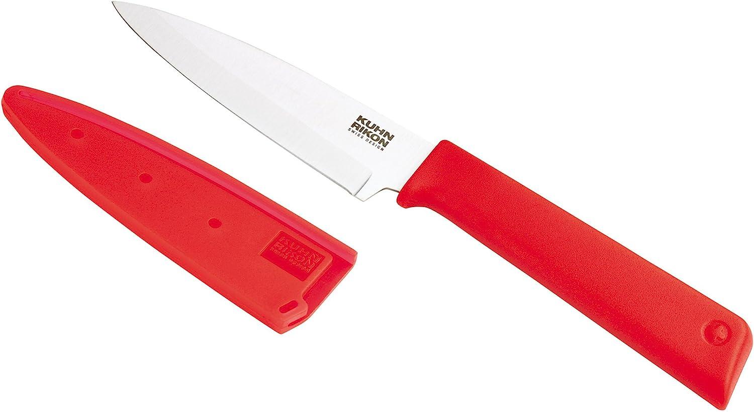 KUHN RIKON 28073 Colori+ Classic rot Rüstmesser Gemüsemesser Küchenmesser, Kunststoff, 19. 5 x 3 x 1. 7 cm Bild 1