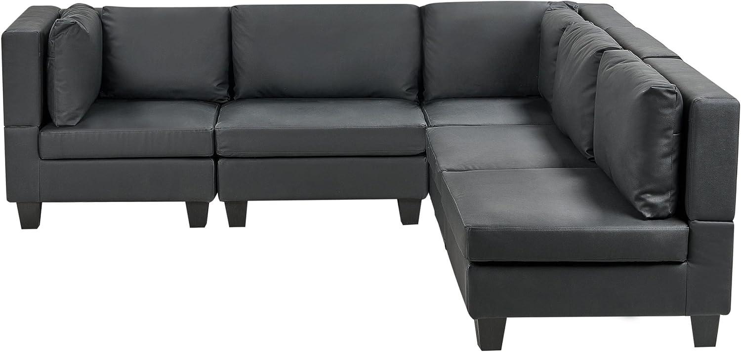 Ecksofa UNSTAD Schwarz Bild 1