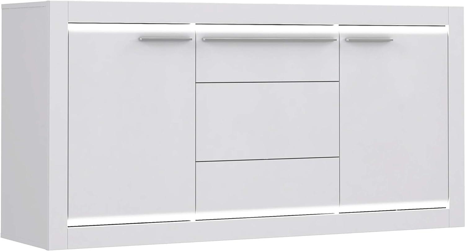 Sideboard L-Light weiß mit LED Bild 1