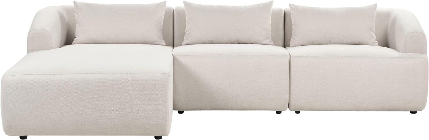 Ecksofa SVANSELE Stoff Helles Beige Rechtsseitig Bild 1