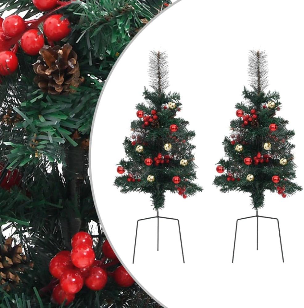 vidaXL Künstliche Weihnachtsbäume 2 Stk. 76 cm PVC 340524 Bild 1