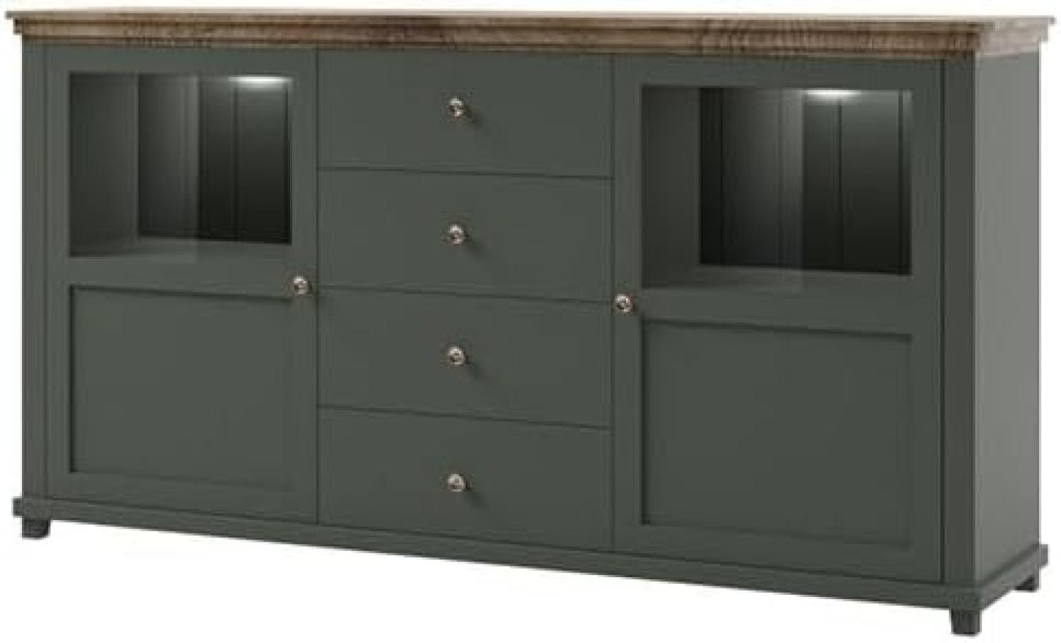 Sideboard "Evora" Anrichte 181cm grün eiche lefkas Landhaus-Stil Bild 1