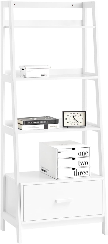 SoBuy Leiterregal,Bücherregal,mit Ablagen und Schublade Bild 1