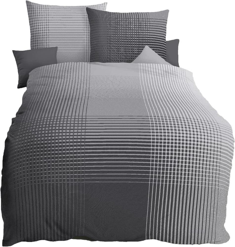 Kaeppel Bettwäsche Master, Mako-Satin, 3 teilig, mit Karomuster Bild 1