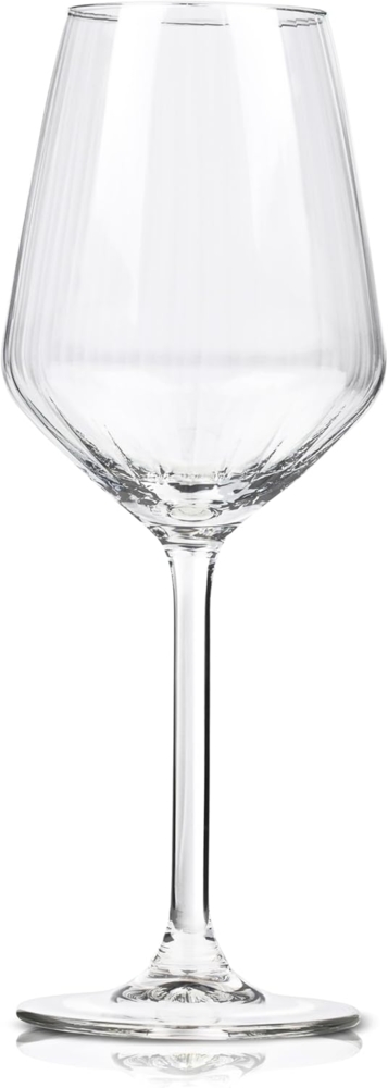 alpina Weingläser Weißwein - Weingläser Set 4 Teilig - Weinglas 38cl - Spülmaschinenfeste Weißweingläser - Wein Geschenk für Weisswein - Glas Bild 1