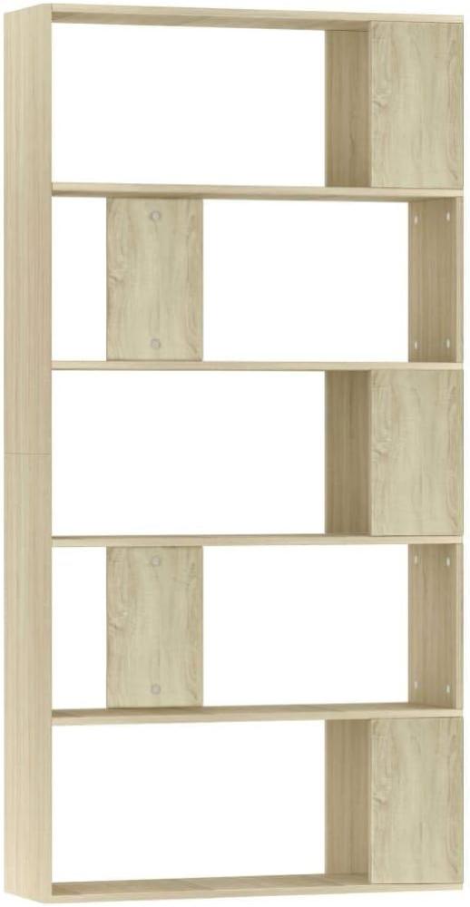 vidaXL Bücherregal/Raumteiler Sonoma-Eiche 80x24x159 cm Holzwerkstoff 800102 Bild 1