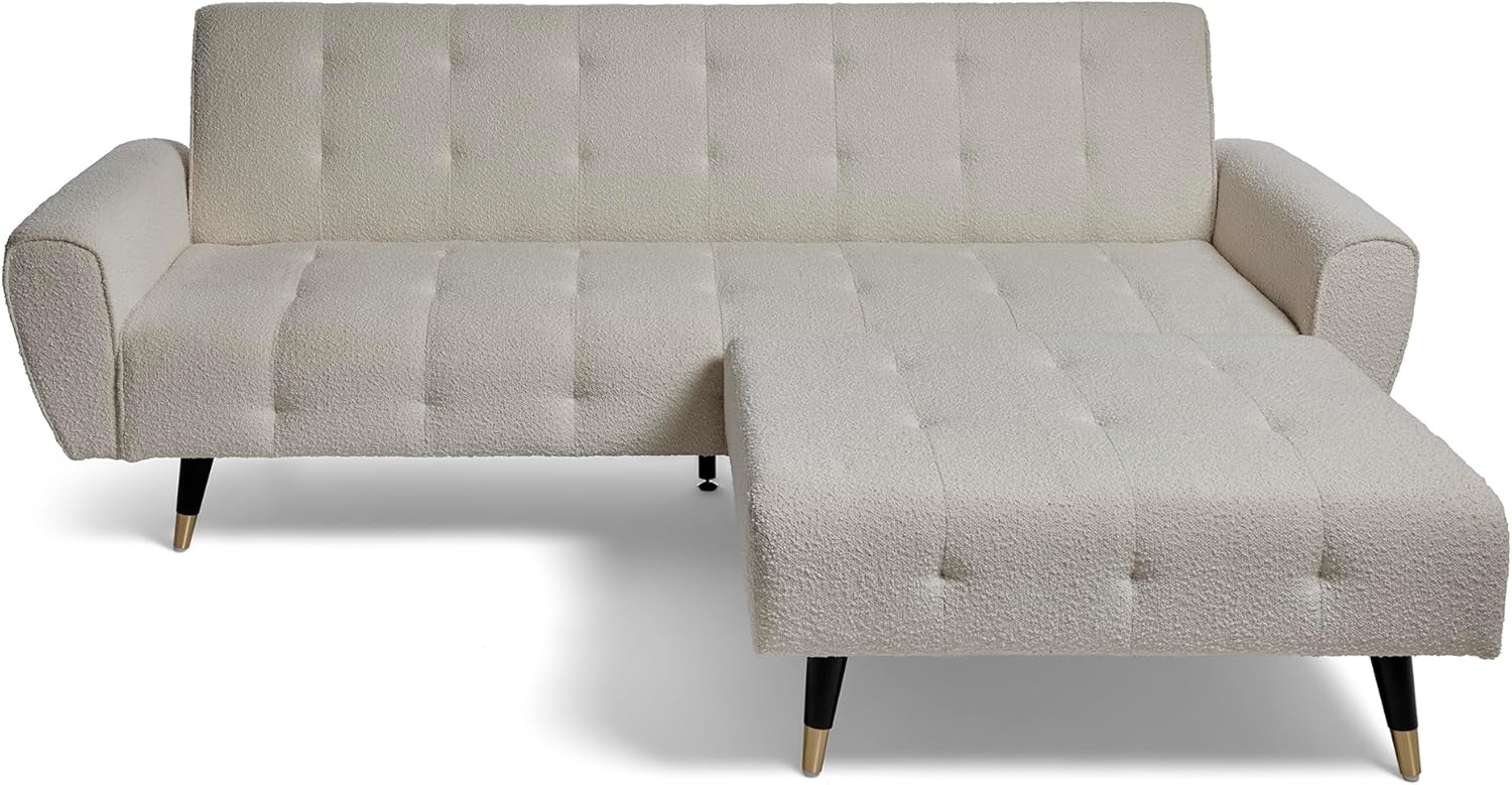 Jahnke Ecksofa Chillax Dream Corner Boucle Weiß Bild 1