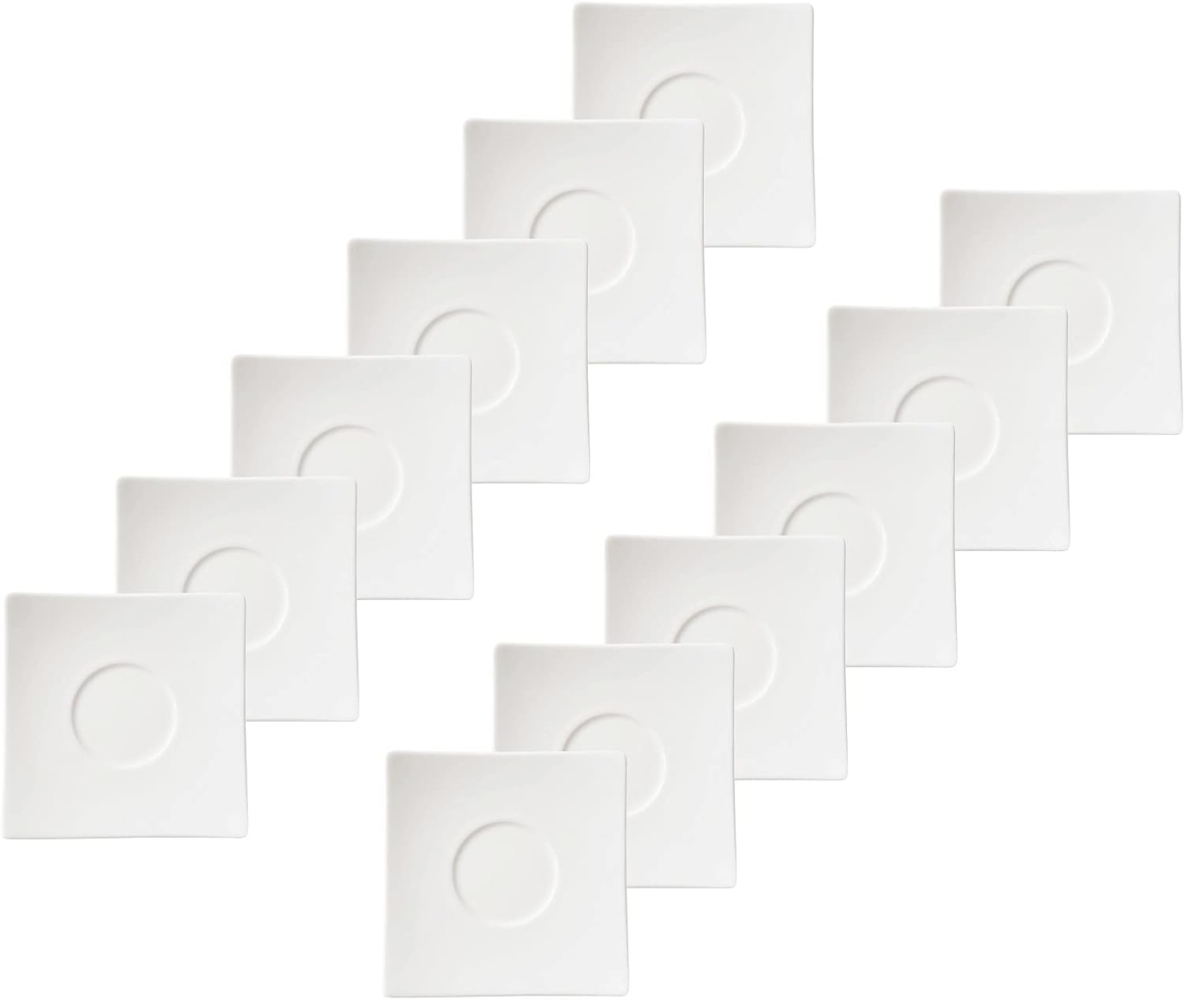 Provance Untertasse 12 x Untertasse Keramik 11,5 x 11,5 cm Rechteckig, (12 St), Keramik Bild 1