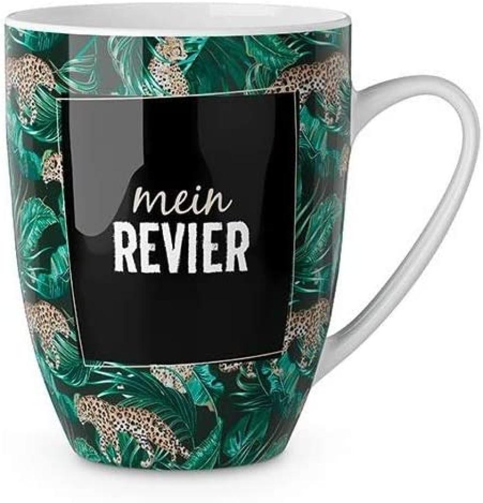 Kaffee Tasse Becher aus Porzellan mein Revier ca. 10,5 cm Bild 1