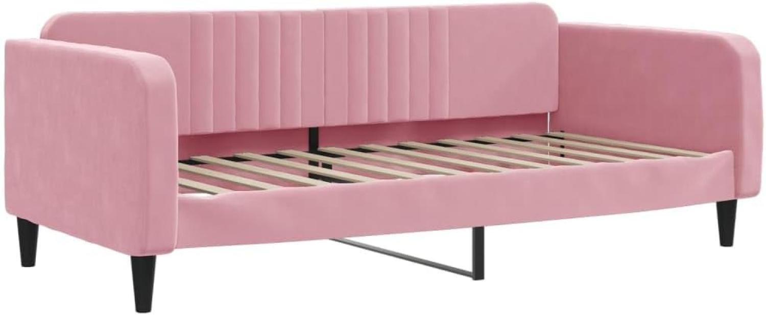 vidaXL Tagesbett Rosa 100x200 cm Samt Bild 1