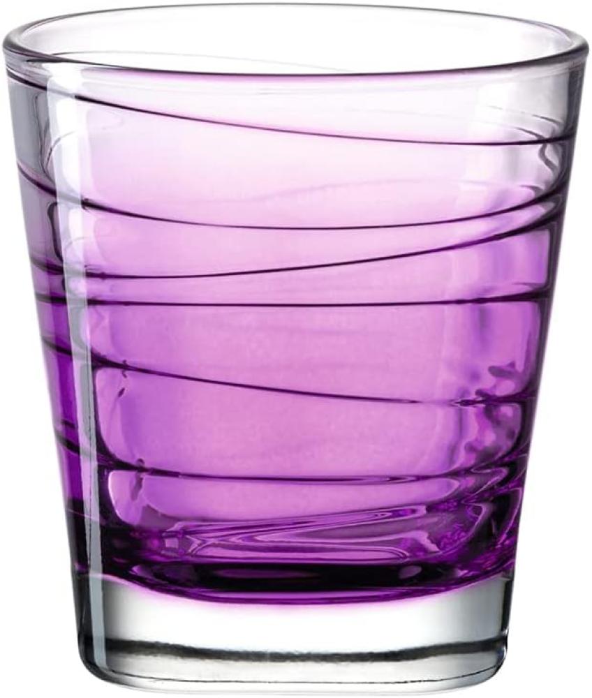 Leonardo Trinkglas Vario Struttura, Becher, Wasserglas, Kalk-Natron Glas, violett, 250 ml, 026843 Bild 1