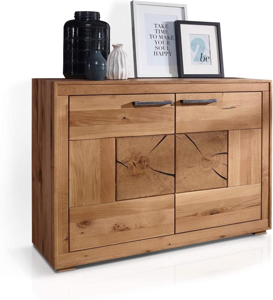 Möbel-Eins WINSTON II Sideboard, Material Massivholz, Wildeiche geölt Bild 1