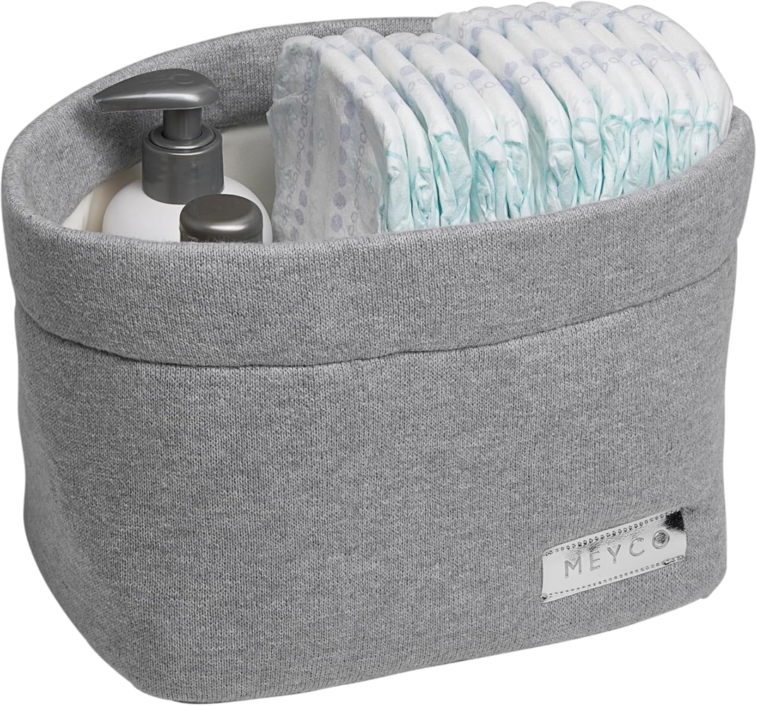 Meyco Knit Basic Kommodenkörbchen Small Grau Melange Bild 1