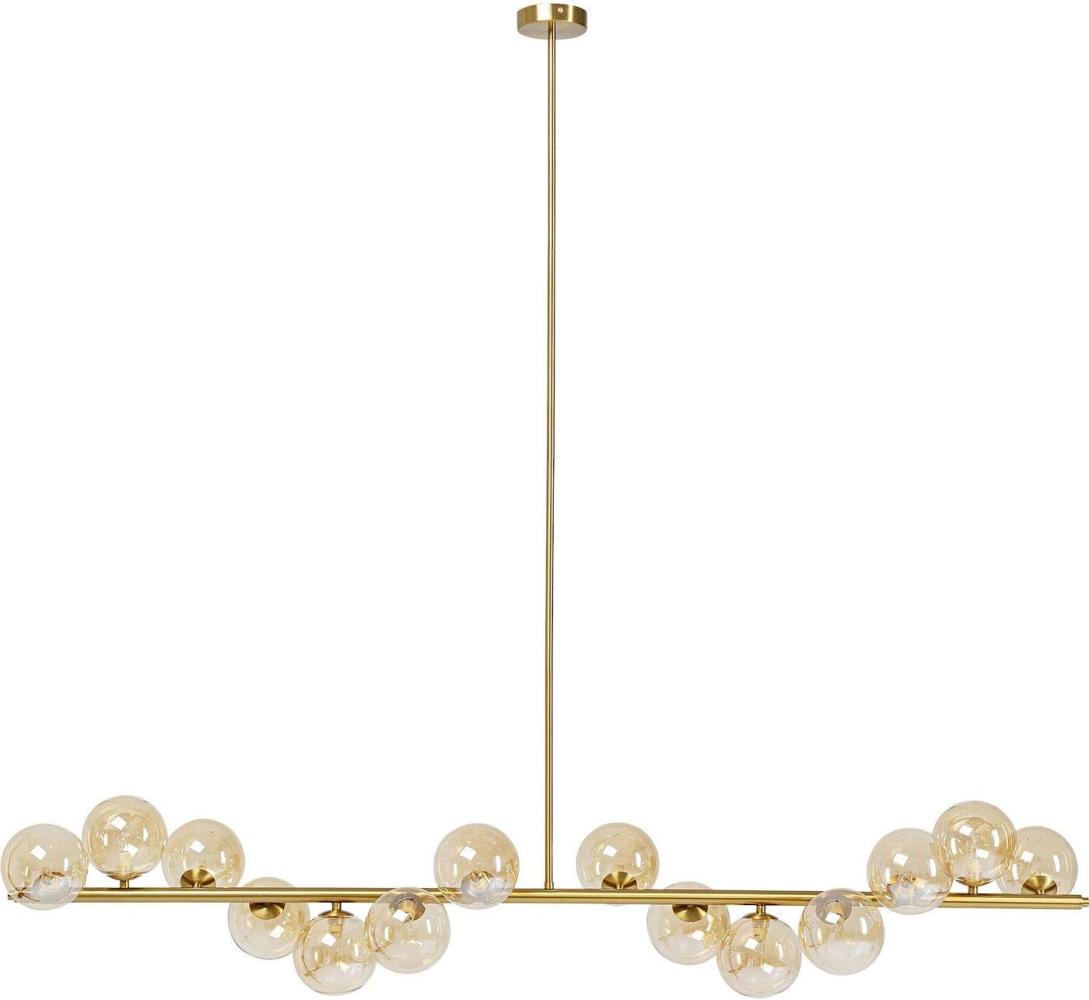 Kare Design Hängeleuchte Scala Balls Brass, Matt Gold, XL-Hängeleuchte, Messing-Look, 135x155x28cm Bild 1