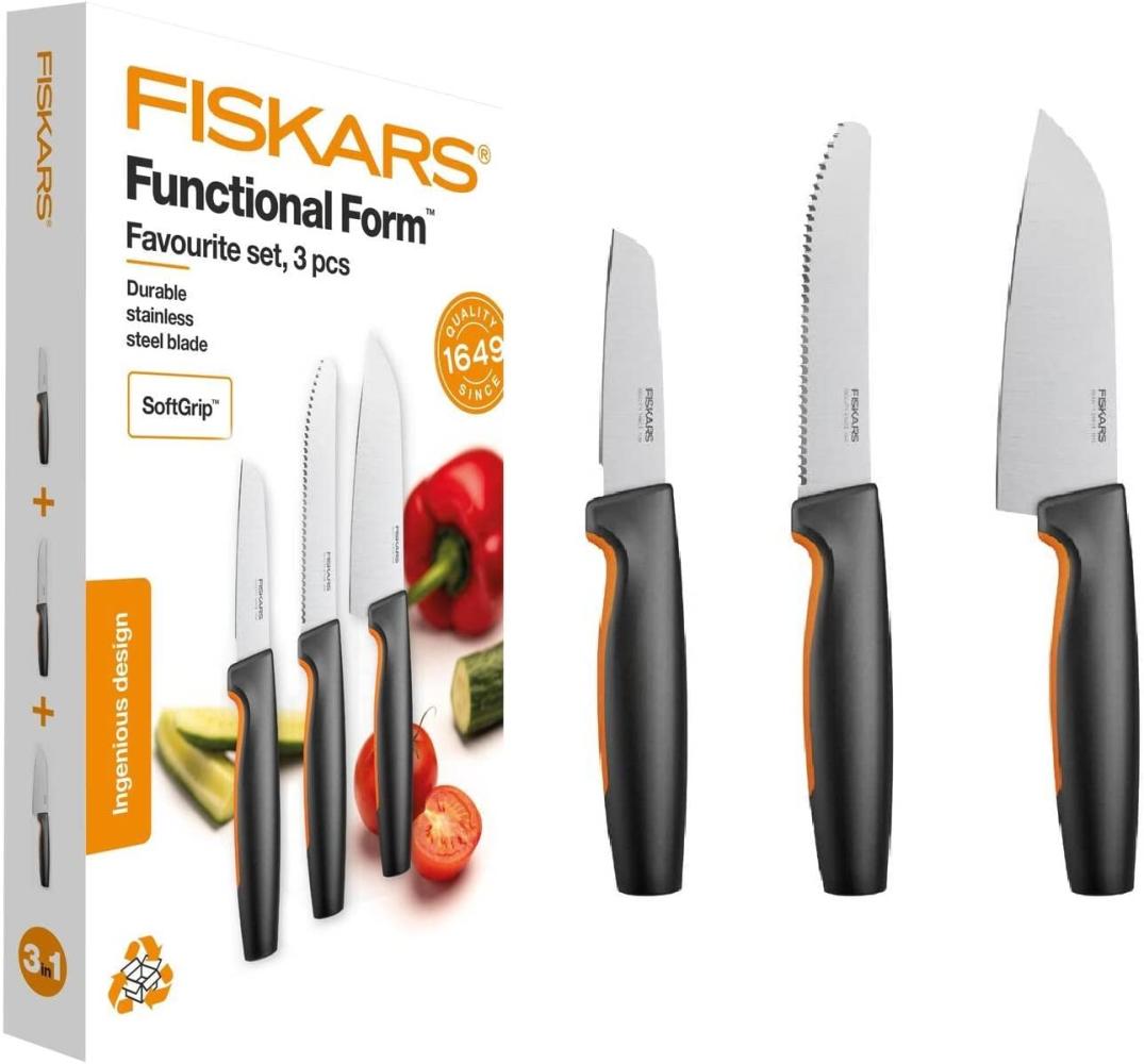 Fiskars Functional Form Favourite 3-teiliges Messerset 1057556 Bild 1