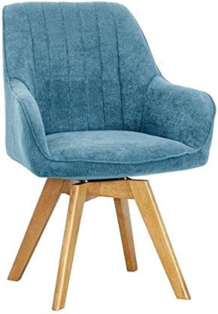 Armlehnsessel 'Joe I' Stoff blau Bild 1