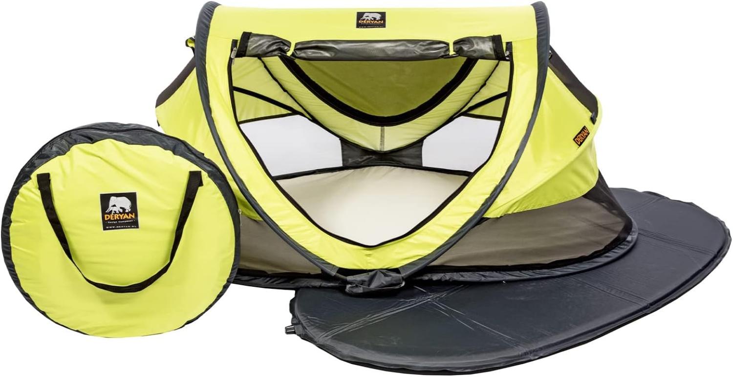 Deryan Reisebett Kleinkind Luxus, 2020, 136 cm, Polyester, hellgrau Bild 1