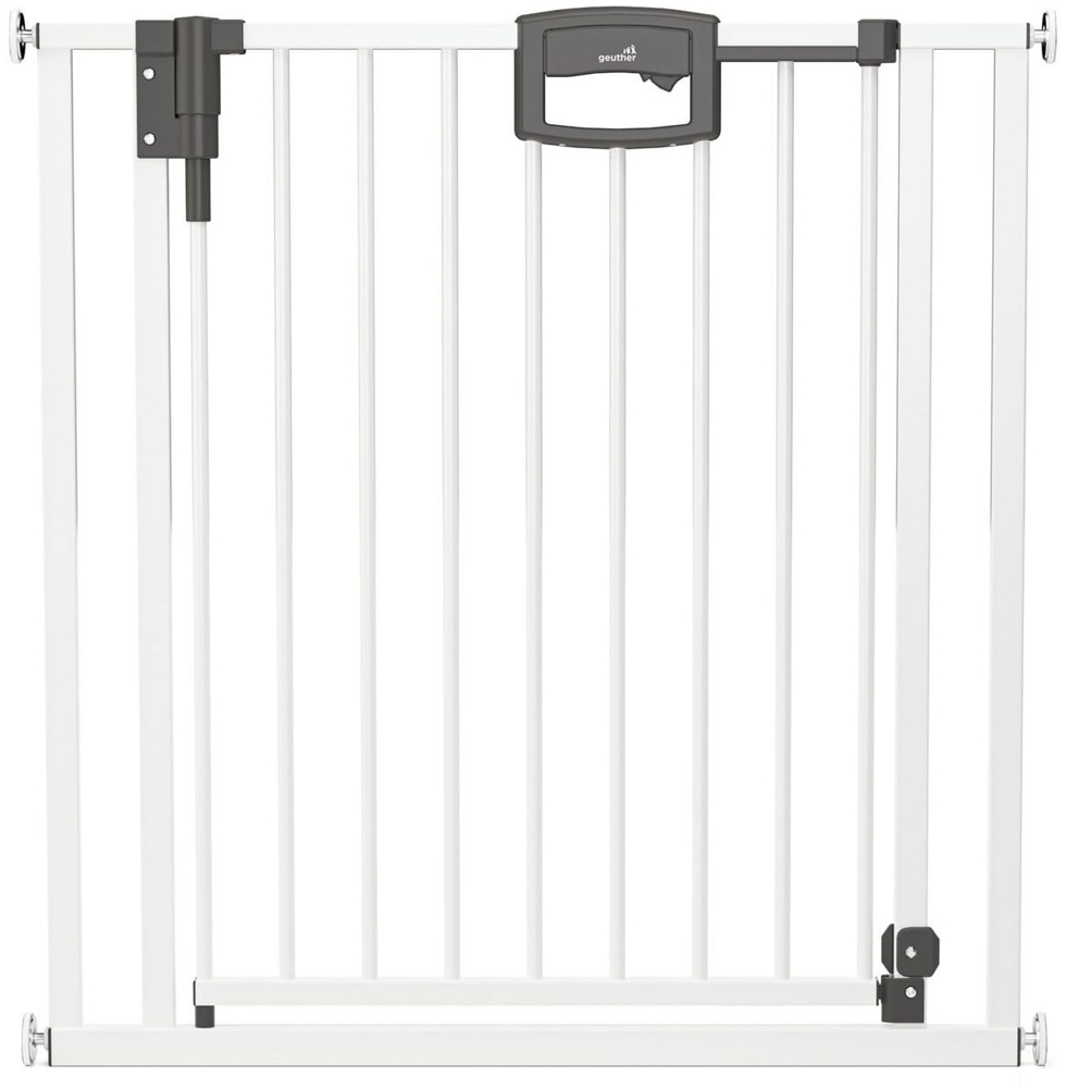 Tür- und Treppenschutzgitter Easylock Plus zum Klemmen Metall (104,5 cm - 112,5 cm) : 104,5 cm - 112,5 cm Bild 1