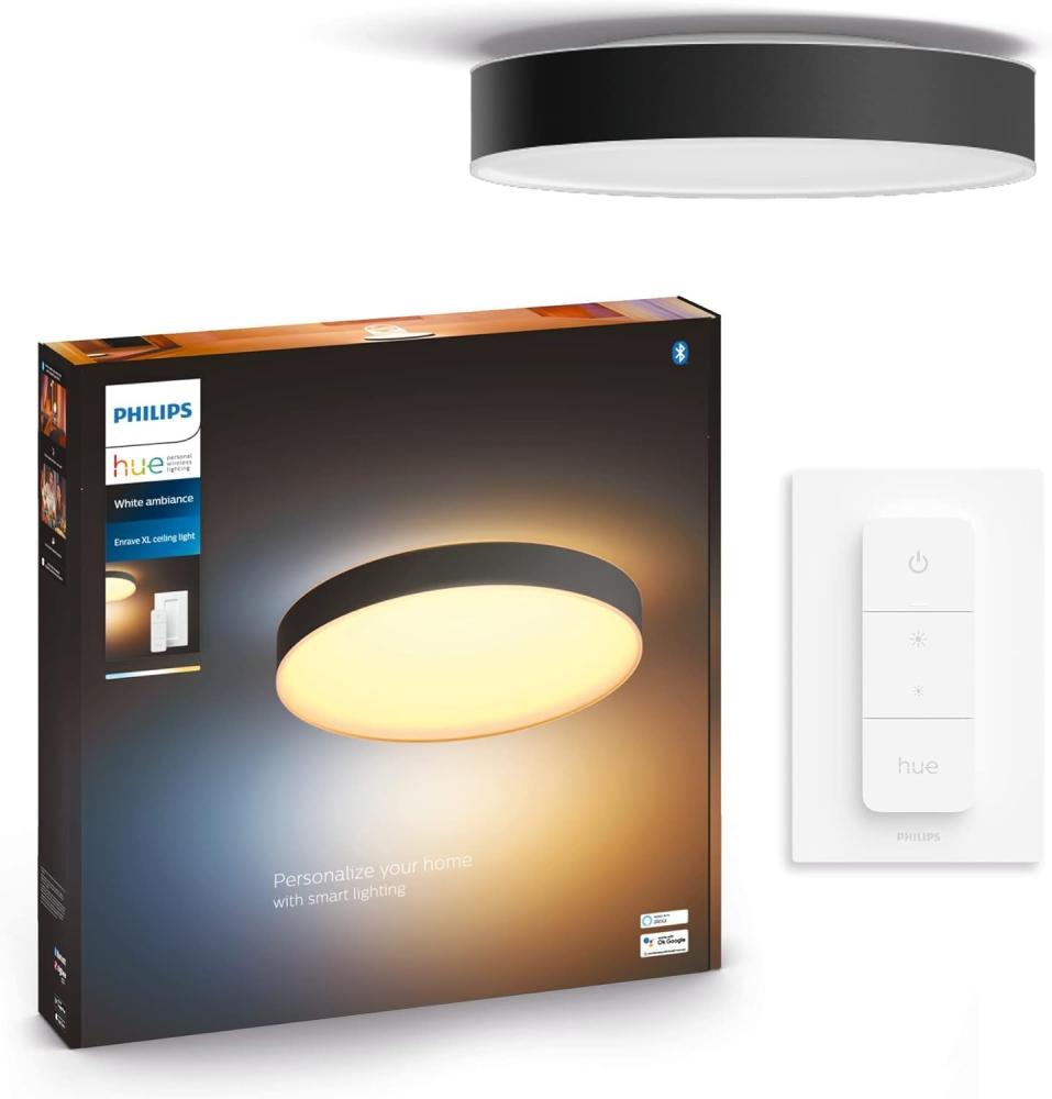 Philips Hue Enrave, extra große Deckenleuchte (Schwarz) Bild 1