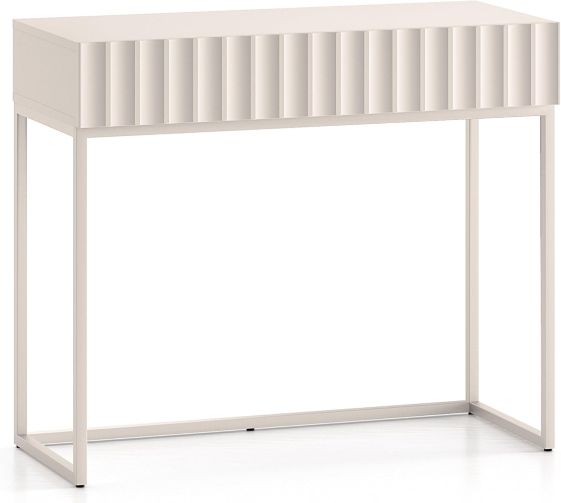 Selsey 'Derriva' Schminktisch mit Schublade, hellbeige, ca. 78 x 92 x 40 cm Bild 1