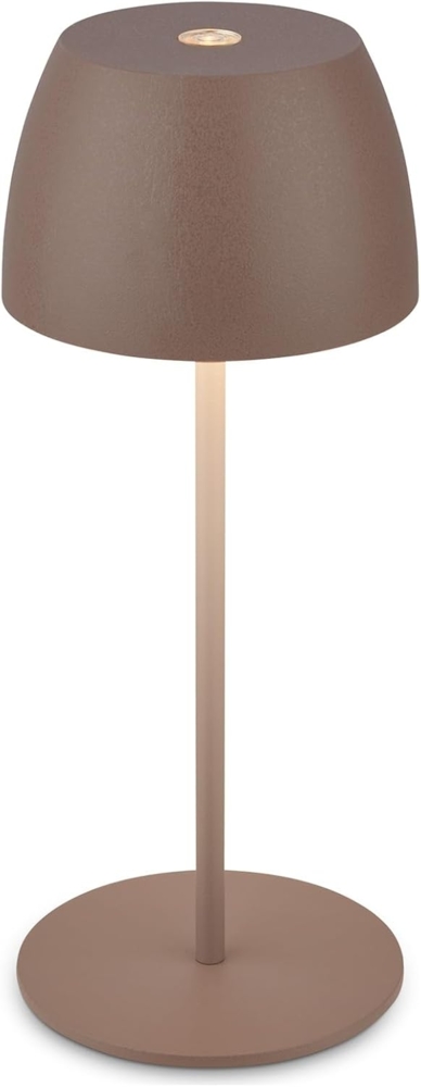 Dika LED Akku-Tischleuchte Serina Mini Touch umbrasand 20 x 8 cm warmweiß Bild 1