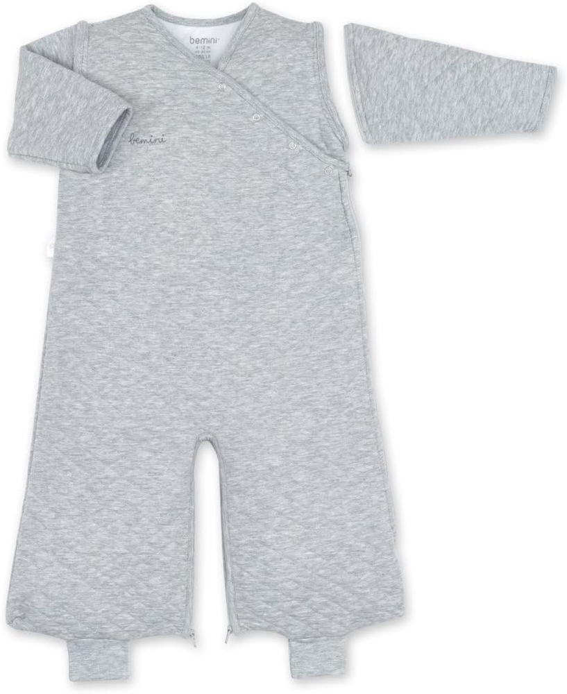 BEMINI Schlafsack 4-12 Monate Pady quilted jersey tog 1. 5 Mix grey Bild 1