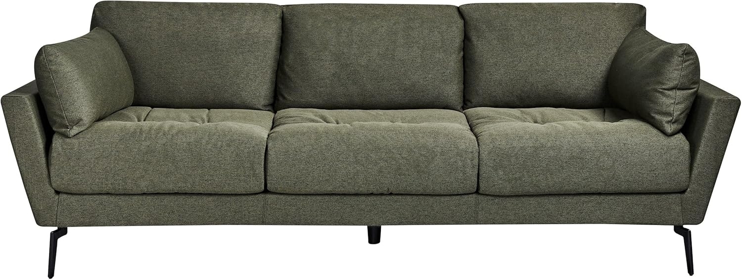 4-Sitzer Sofa Stoff dunkelgrün NENOLA Bild 1