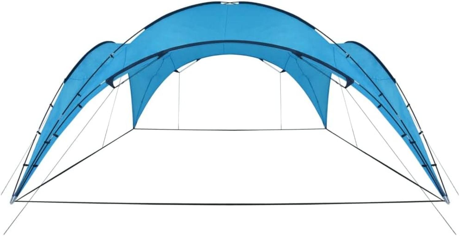 vidaXL Kuppelpavillon 450x450x265 cm Hellblau 91570 Bild 1