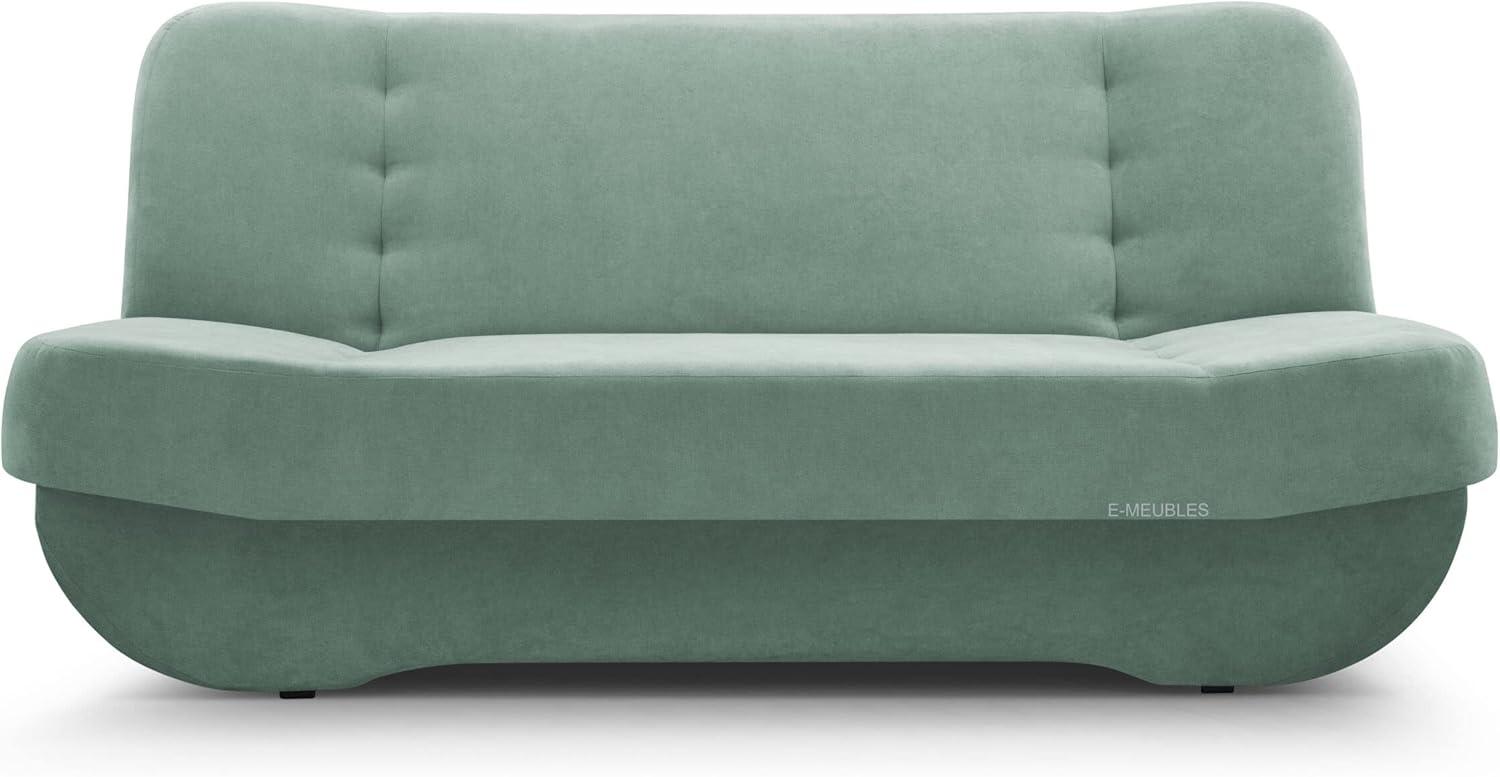 MOEBLO Schlafsofa Pafos, Sofa Kippsofa Klappsofa Clic-Clack, mit Schlaffunktion, mit Bettkasten Bild 1