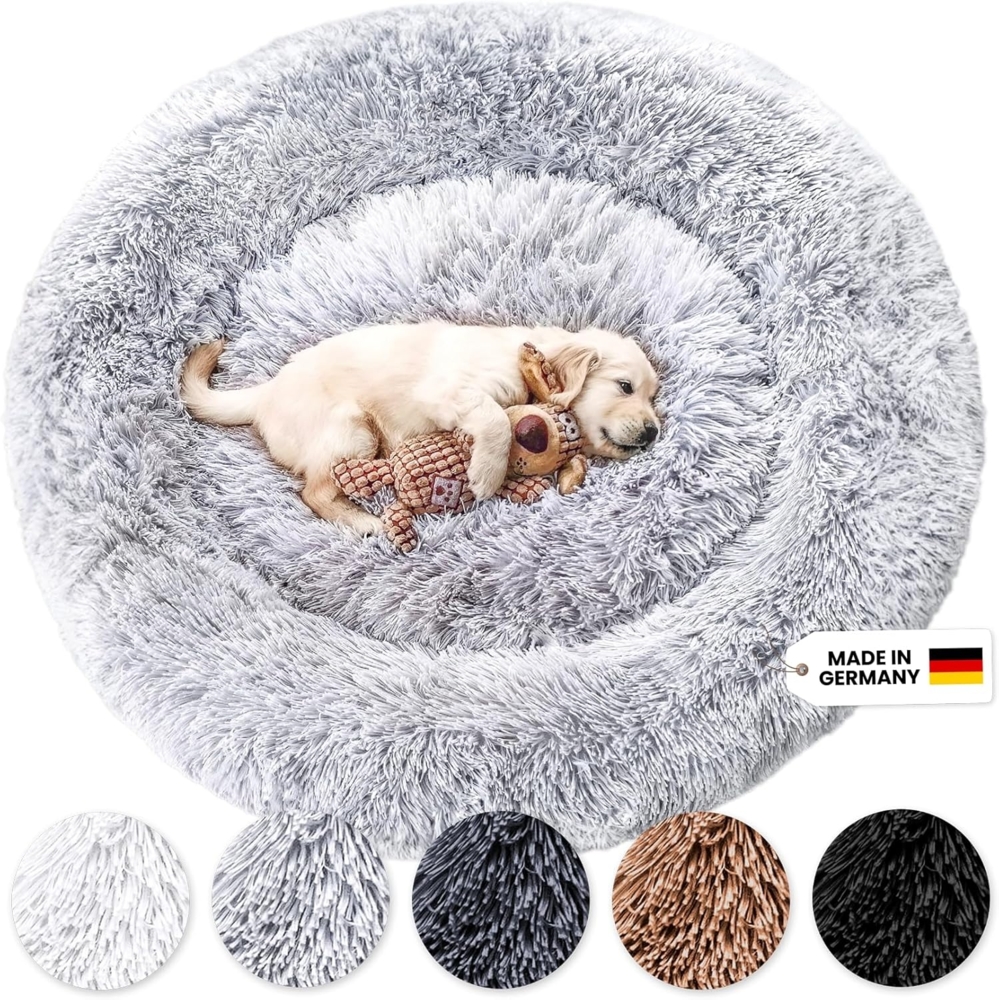 Hundebett Fluffy Plus Grau - XXL - 140cm Bild 1