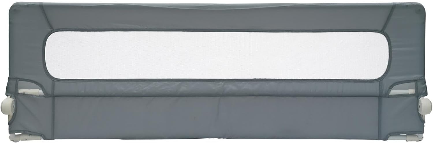 Safetots Extra Breites Bettgitter Grau, 140cm breit x 50cm hoch, Bettschutzgitter für Kleinkinder zur Sicherheit, sicheres Kindergitter für Betten Bild 1