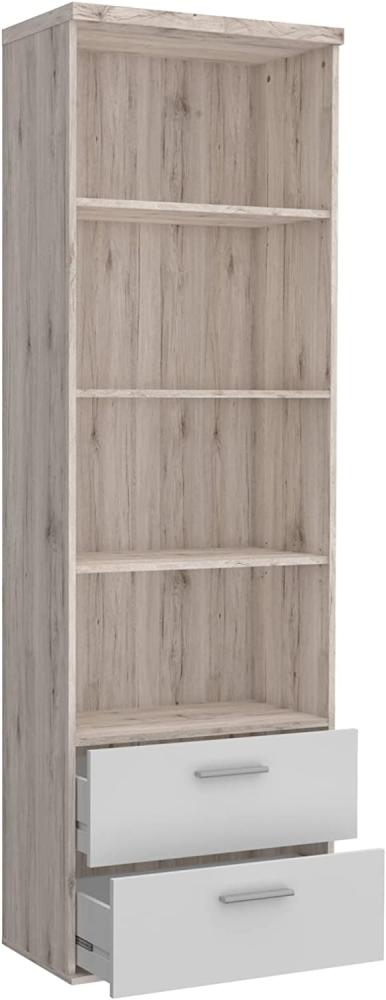 Regal Jade 3 Sandeiche weiß 60 x 189 x 35 cm Standregal Medienregal Bild 1