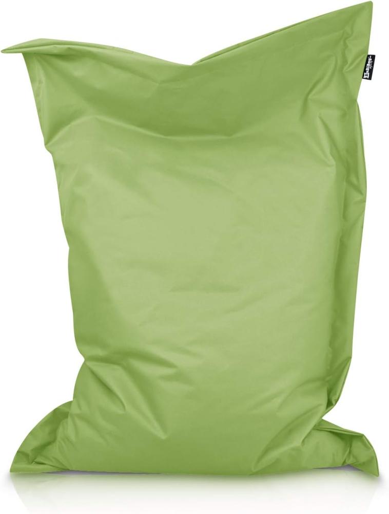 BuBiBag XXL Sitzsack, Outdoor Sitzsäcke für Kinder und Erwachsene, Bodenkissen Beanbag Fatboy wetterfest (Lime 220x120 cm) Bild 1