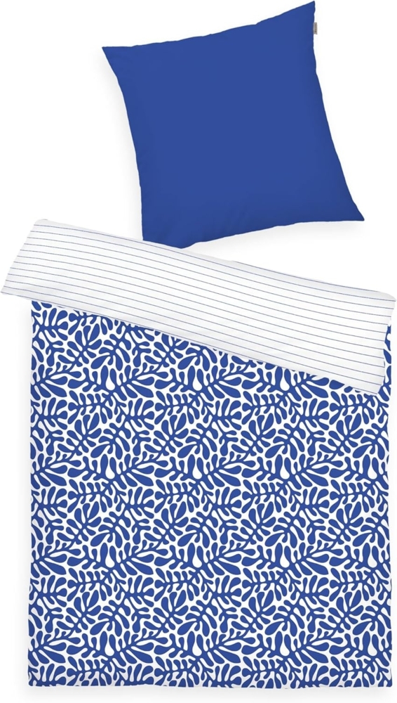TOM TAILOR HOME Bettwäsche ORGANIC LEAVES in Gr. 135x200cm, 155x220cm oder 200x220cm, Renforcé, 2 teilig, new bedroom, mit farbigem Markenreißverschluss Bild 1